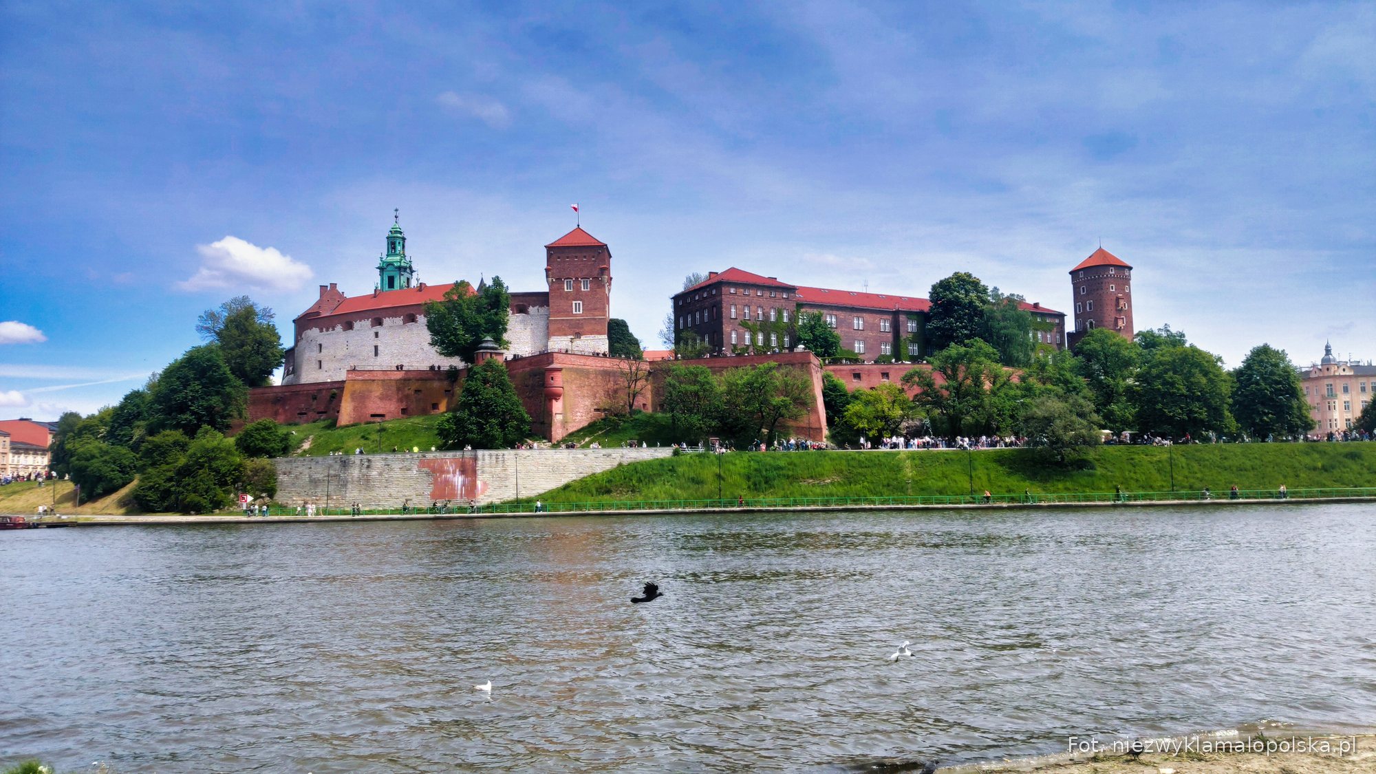 Wawel Castle seen from the Vistula